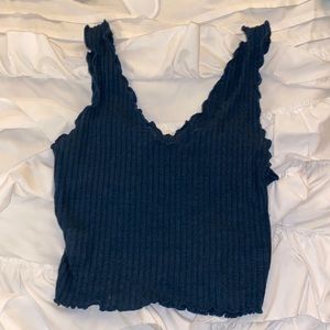 sweater crop tank